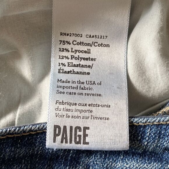 Paige Skyline Ankle Peg Jessie Jeans Distressed Size 26 - Picture 10 of 11